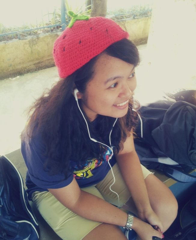 strawberry beanie