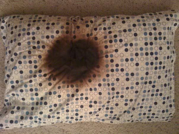 burnt pillow