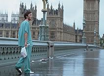 Jim walks through deserted London