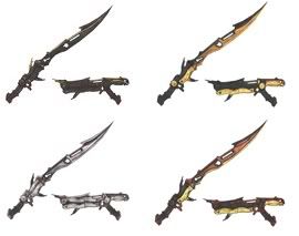 Lightning's Weapons, see what I mean by palette swaps?