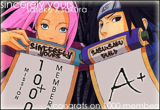 Sincerly Yours: Sasuke x Sakura Guild