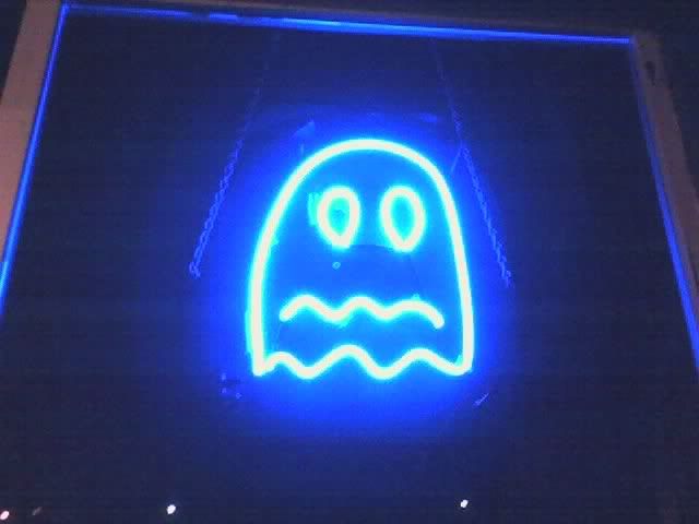 Neon Pacman Ghost