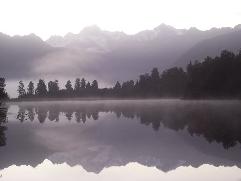 Lake Matheson vor Sonnenaufgang