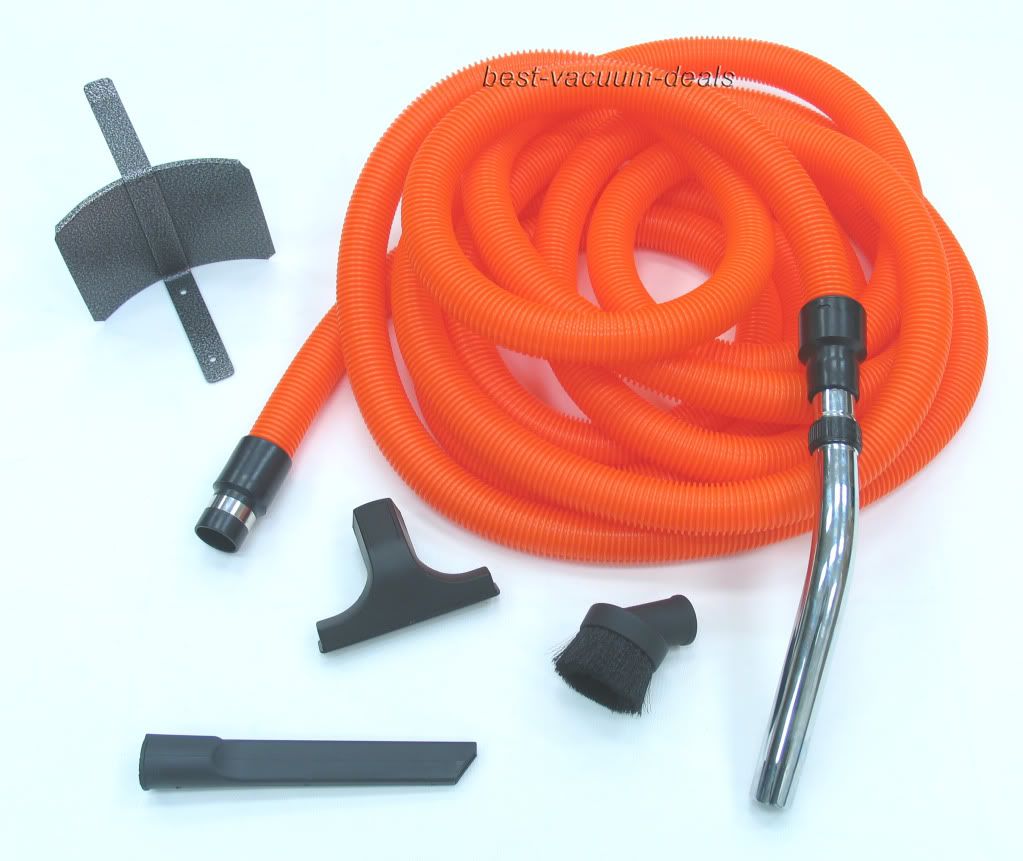 50' Vacuflo Central Vacuum Garage Hose & Attachment Built in Kit Vac eBay