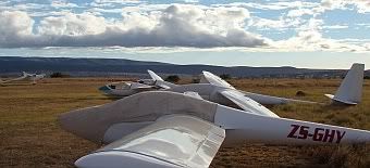 Gliders in a row