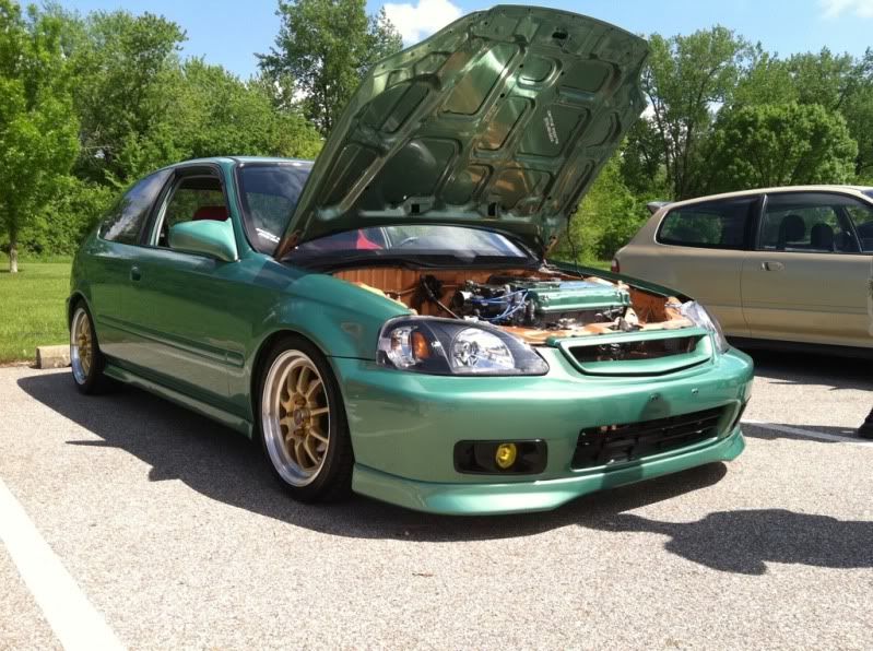 Green Civic Hatchback
