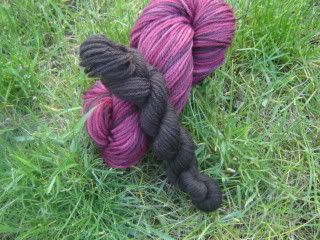 "Berries and Chocolate" hand-dyed yarn