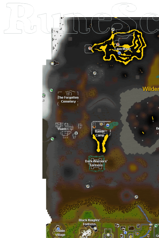 RuneScape Free World map