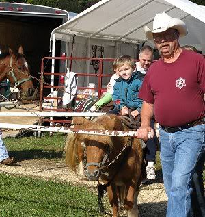 levi on horse