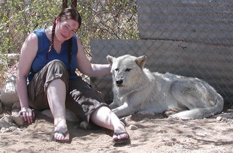 Taexalia with Segoni at Wolf Mountain Sanctuary California
