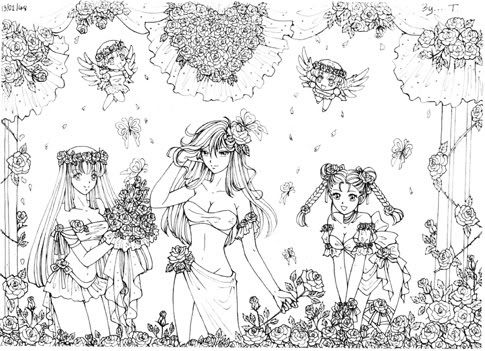 สาวๆกับดอกไม้