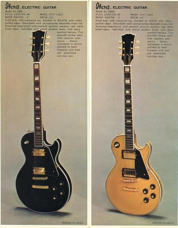 1972 ibanez les paul