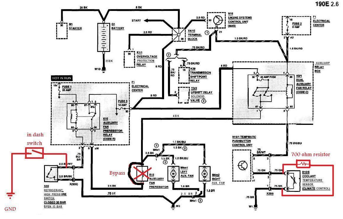 Here's the wiring diagram for the fan. You can ignore my doodles in red. That was a project I was working on.