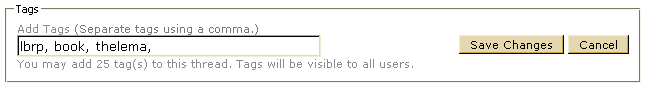 Adding tags