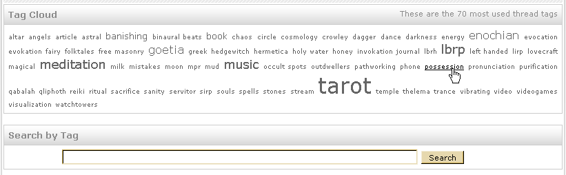 Tag Cloud