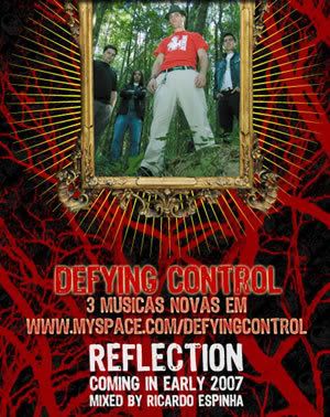 cartaz promoção dos temas do novo álbum de Defying Control