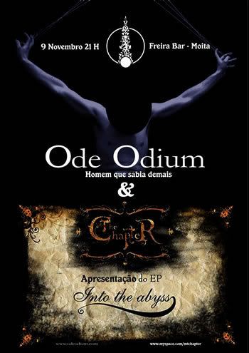 Ode Odium e The Chapter, Freira Bar - Moita, 9 Nov, 22h30