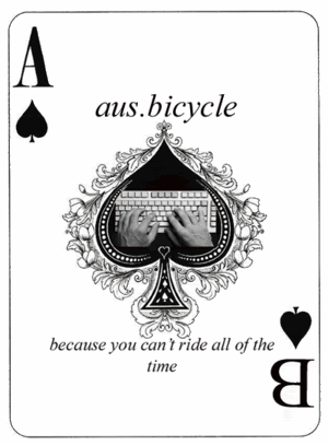 Whatdoyathink of this'spoke card' design I ripped off for ausbicycle