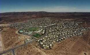 Leigh Creek from the air (obviously not seen by bike)