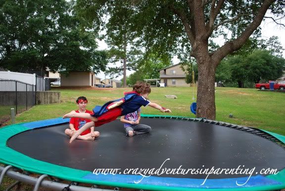 trampoline flying