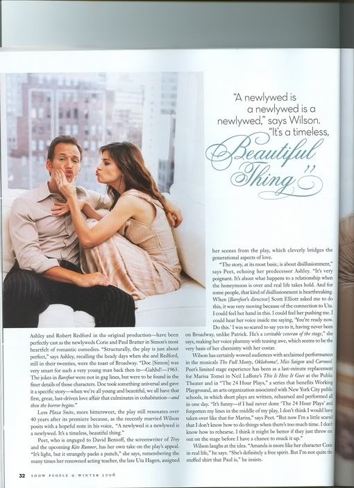 re: Patrick Wilson in Show People