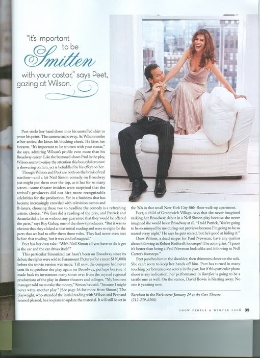 re: Patrick Wilson in Show People