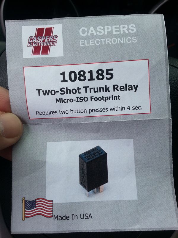 Trunk won't open after 2 shot relay. Chevrolet Cruze Forums