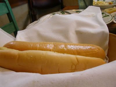 A shot of the unlimited breadsticks we kept getting. Looks.. sorta.. nasty in this picture.