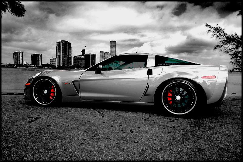 Turned the 360 Forged Z06 Victory Red Corvette Forum