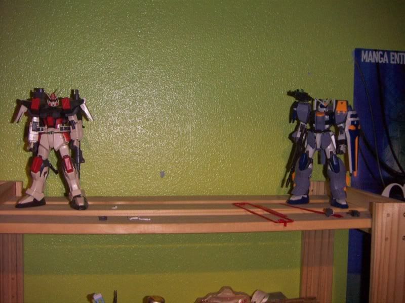the huge gap between the two is for my Freedom Gundam (see below)