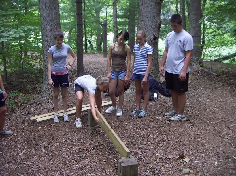 when I was being trained to be a Challenge Course facilitator, it took our group almost 2 HOURS to do this