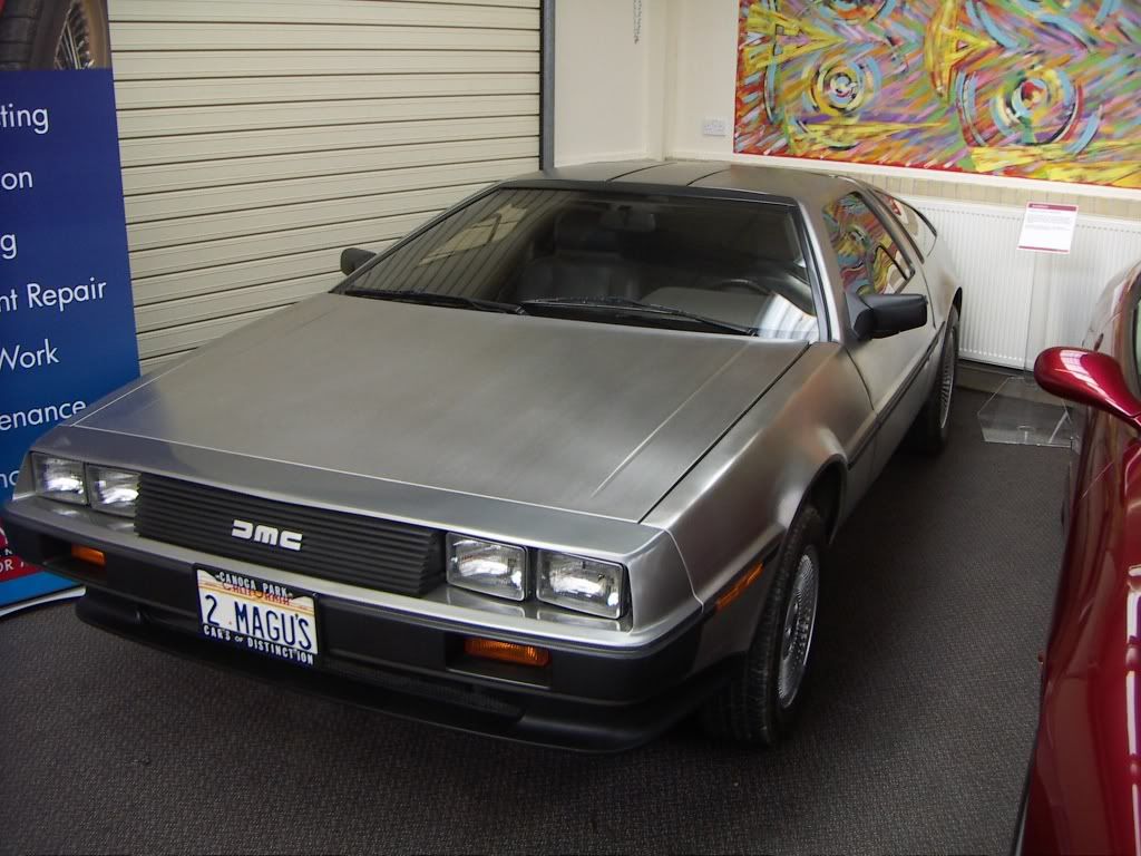 aaand a DeLorean, minus Flux Capacitor, Mr Fusion and Hover Thrustersstill got gull-wing doors though
