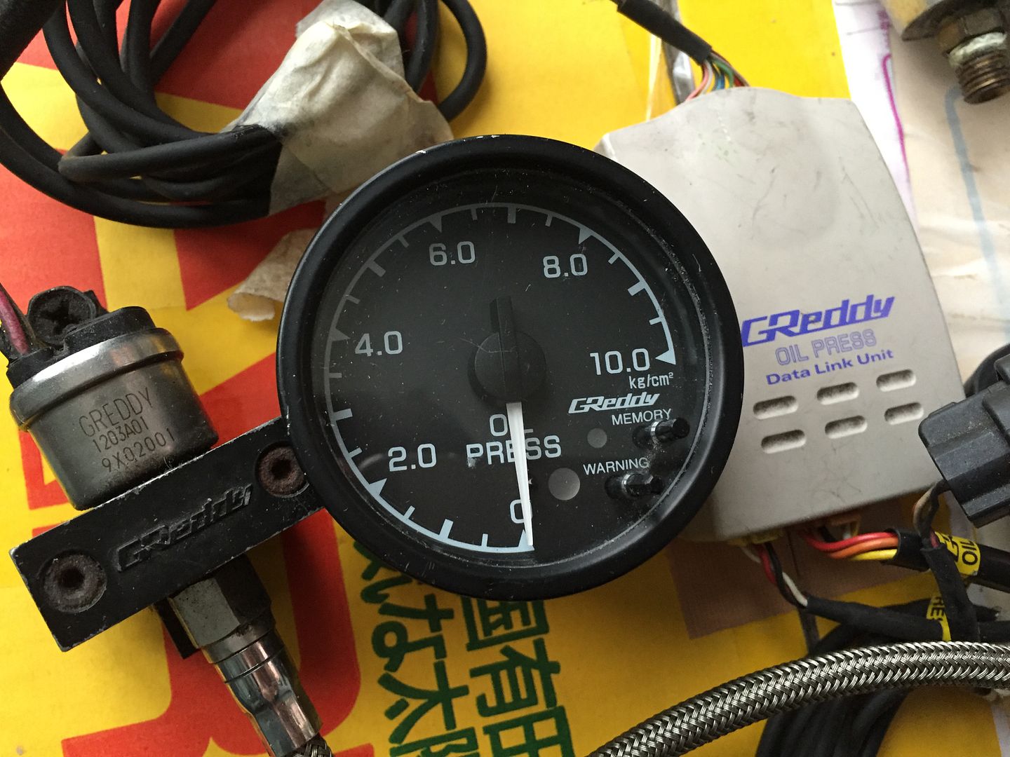 Greddy 60mm gauges boost, temperature, pressure and various