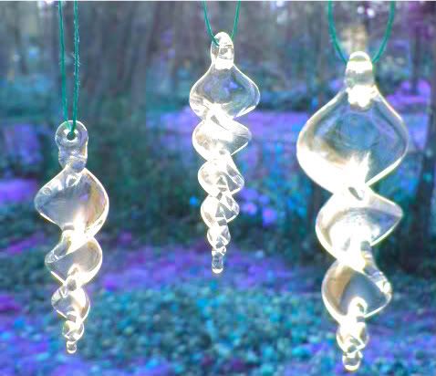Family Tree Glass Winter~Spiral Ornaments!