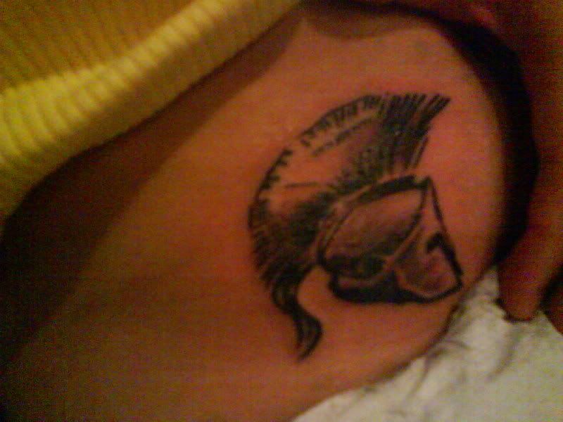 Tagged spartan, tattoo