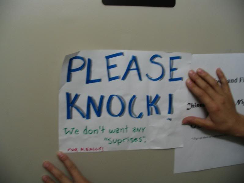 knock please