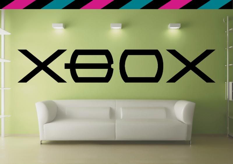 xbox 360 logo video games Wall decal Decimator diecut