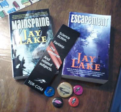 Jay Lake prize package from Tor.com