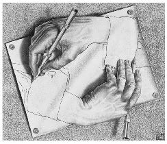 Escher's hands. Photohosting:Photobucket.com