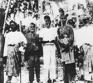 Assembly in Padang Kacung, Kuala Brang, 1928