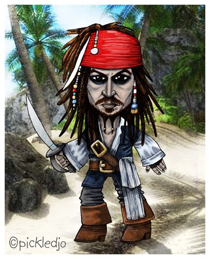 Cartoon Jack Sparrow