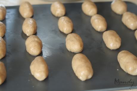 Cookies ready for baking