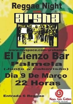 cartaz Arsha, Bar El Lienzo, Palmela, 3Mar, 22h