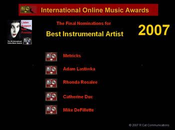lista de nomeados best instrumental artist
