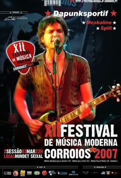 cartaz do XII Festival de Música Moderna Corroios'2007