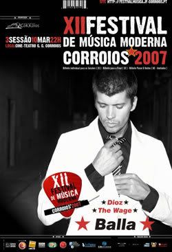 cartaz do XII Festival de Música Moderna Corroios'2007