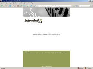 printscreen do site Independent Records