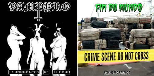 capas de Ikonography of Terror e Esquadrão Baseado