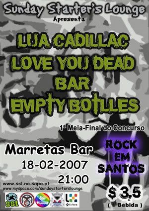 cartaz Rock em Santos -1ª Meia Final