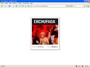 printscreen do site Enchufada
